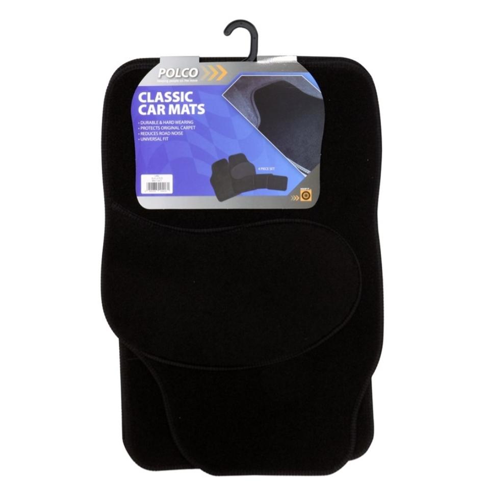 Standard Universal Carpet Mat Set Black 4 Piece Robinson Vehicle