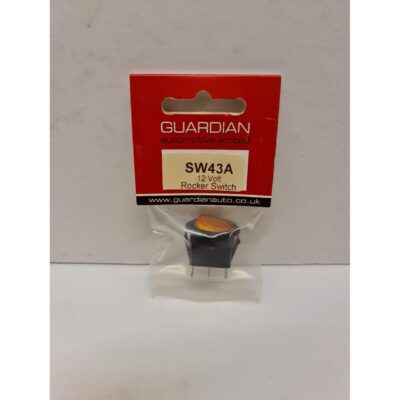 Switch Amber IIluminated Round On/Off SW43A
