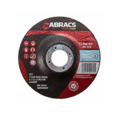 Abracs Grinding Disc DPC 115mm x 6mm - Image 2