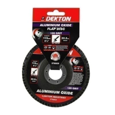 Dekton 115mm Aluminium Oxide Flap Disc 120 Grit