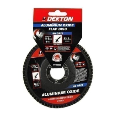 Dekton 115mm Aluminium Oxide Flap Disc 40 Grit
